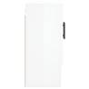 High Gloss White Wall Cabinet - Stylish Storage Solution