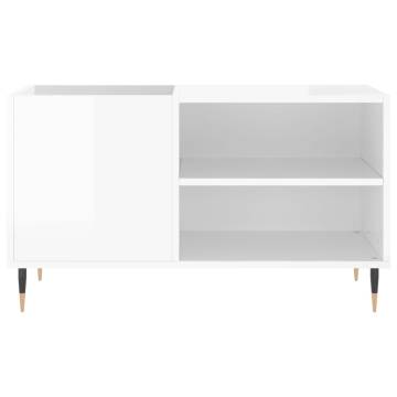 High Gloss White Record Cabinet - Stylish & Durable Storage