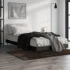 Bed Frame Black 90x200 cm Engineered Wood Colour black Size 90 x 200 cm 