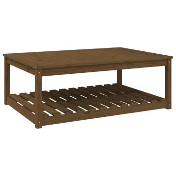 Garden Table Honey Brown - Solid Pine 121x82.5 cm | Hipo Market