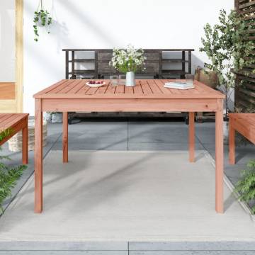 Garden Table 121x82.5 cm - Solid Douglas Wood Outdoor Furniture