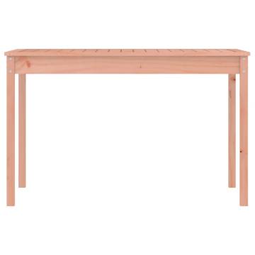 Garden Table 121x82.5 cm - Solid Douglas Wood Outdoor Furniture