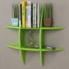 Green MDF Floating Wall Display Shelf - Stylish Storage Solution