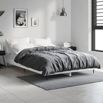 High Gloss White Bed Frame 120x190 cm - Stylish & Durable