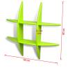 Green MDF Floating Wall Display Shelf - Stylish Storage Solution