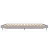 Grey Sonoma Bed Frame 140x190 cm - Durable & Stylish