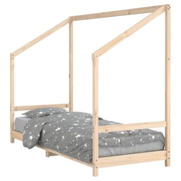 Kids Bed Frame 80x200 cm Solid Wood Pine - Durable & Stylish