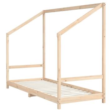 Kids Bed Frame 80x200 cm Solid Wood Pine - Durable & Stylish