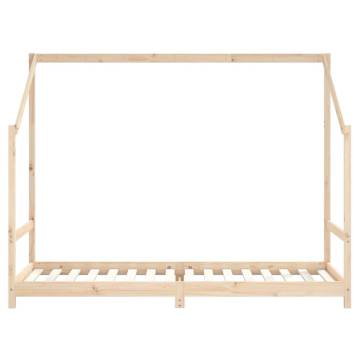 Kids Bed Frame 80x200 cm Solid Wood Pine - Durable & Stylish