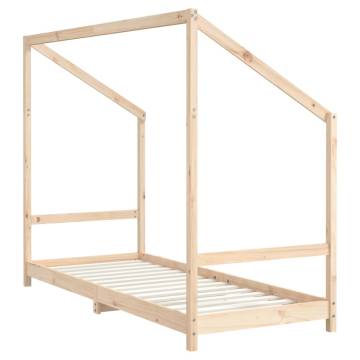 Kids Bed Frame 80x200 cm Solid Wood Pine - Durable & Stylish