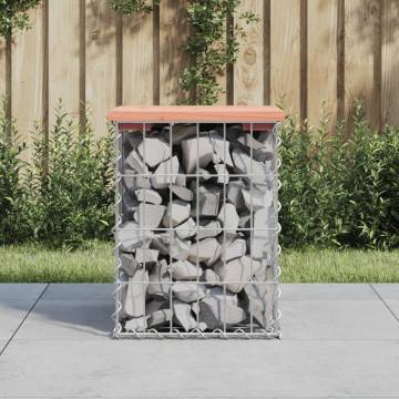 Garden Bench Gabion Design - Solid Wood Douglas | HipoMarket