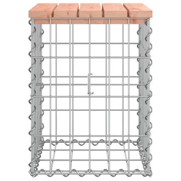 Garden Bench Gabion Design - Solid Wood Douglas | HipoMarket