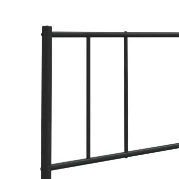 Stylish Black Metal Headboard - 100 cm | HipoMarket