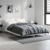 Bed Frame Concrete Grey 120x190 cm Small Double Engineered Wood Colour concrete grey Size 120 x 190 cm 