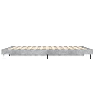 Concrete Grey Bed Frame 120x190 cm | Stylish & Durable