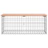 Garden Bench Gabion Design - Solid Wood Douglas 103x44x42 cm