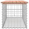 Garden Bench Gabion Design - Solid Wood Douglas 103x44x42 cm