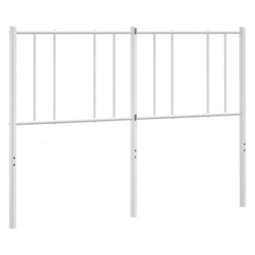 Stylish Metal Headboard White 135 cm for Your Bedroom