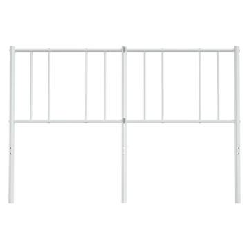 Stylish Metal Headboard White 135 cm for Your Bedroom