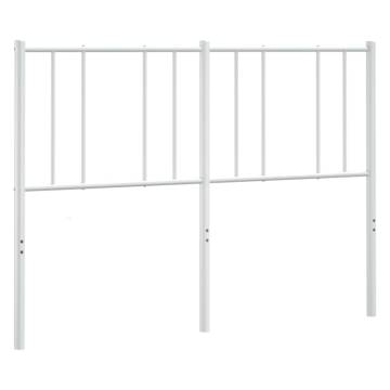 Stylish Metal Headboard White 135 cm for Your Bedroom