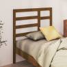 Bed Headboard Honey Brown 81x4x104 cm Solid Wood Pine Colour honey brown Size 81 x 104 cm Quantity in Package 1 