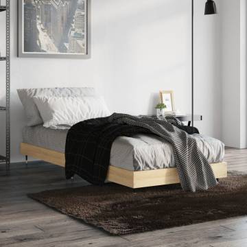 Sonoma Oak Bed Frame 75x190 cm - Small Single | Hipomarket