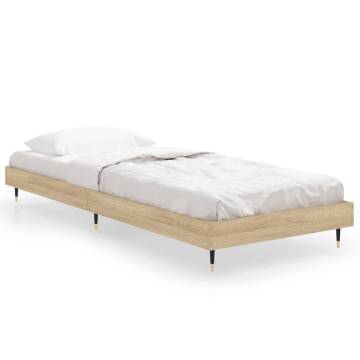 Sonoma Oak Bed Frame 75x190 cm - Small Single | Hipomarket