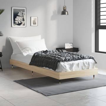 Sonoma Oak Bed Frame 75x190 cm - Small Single | Hipomarket