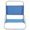 Folding Beach Chairs 2 pcs - Blue Fabric | HipoMarket