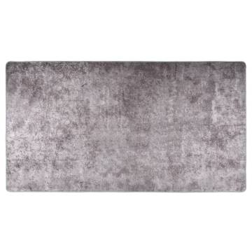 Washable Grey Rug 190x300 cm - Anti-Slip & Durable | Hipomarket