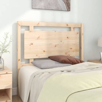 Stylish Solid Pine Wood Bed Headboard | 105.5x4x100 cm