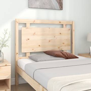 Stylish Solid Pine Wood Bed Headboard | 105.5x4x100 cm