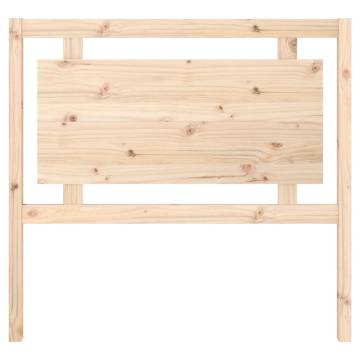 Stylish Solid Pine Wood Bed Headboard | 105.5x4x100 cm