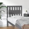 Bed Headboard Grey 80.5x4x100 cm Solid Wood Pine Colour grey Size 80.5 x 100 cm Quantity in Package 1 