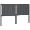 Stylish Grey Bed Headboard 155.5x4x100 cm | Solid Pine