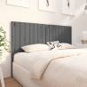 Stylish Grey Bed Headboard 155.5x4x100 cm | Solid Pine