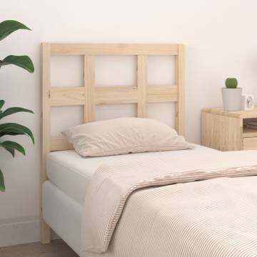 Bed Headboard 105.5x4x100 cm Solid Pine - Rustic Charm