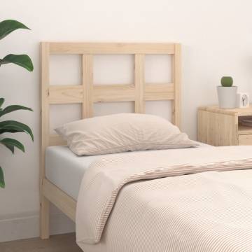 Bed Headboard 105.5x4x100 cm Solid Pine - Rustic Charm