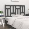 Bed Headboard Grey 185.5x4x100 cm Solid Wood Pine Colour grey Size 185.5 x 100 cm Quantity in Package 1 