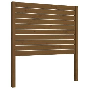 Solid Wood Pine Bed Headboard - Honey Brown 81x4x100 cm