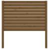 Solid Wood Pine Bed Headboard - Honey Brown 81x4x100 cm