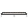 LED Bed Frame Grey 75x190 cm - Small Single Solid Wood