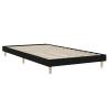 Black Bed Frame 100x200 cm - Engineered Wood for Better Sleep