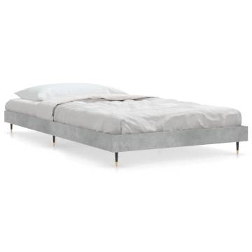 Concrete Grey Single Bed Frame 90x190 cm | Durable & Stylish