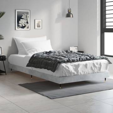 Concrete Grey Single Bed Frame 90x190 cm | Durable & Stylish