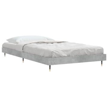 Concrete Grey Single Bed Frame 90x190 cm | Durable & Stylish