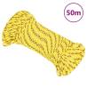 Durable Yellow Boat Rope 5mm x 50m - Polypropylene | HipoMarket