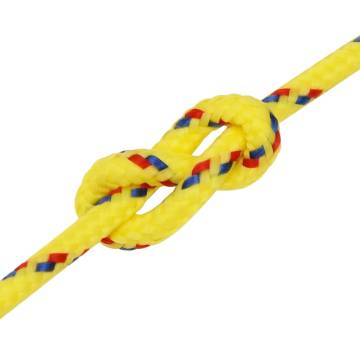 Durable Yellow Boat Rope 5mm x 50m - Polypropylene | HipoMarket