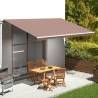 Replacement Awning Fabric Brown 5x3m for Garden Shade