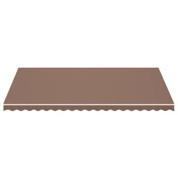 Replacement Awning Fabric Brown 5x3m for Garden Shade